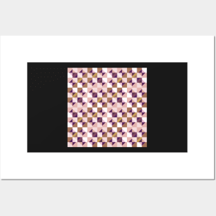 Mid Mod Checkerboard Boho Posters and Art